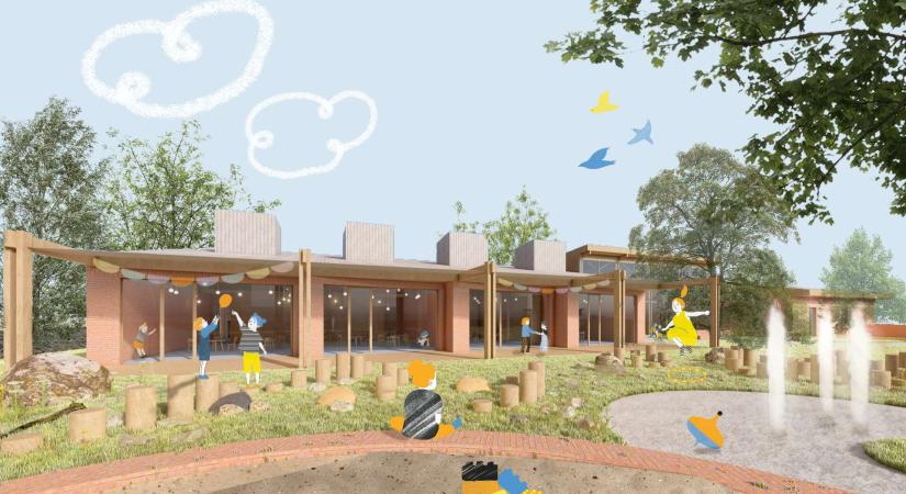 Bukferenc Óvoda – az aá projekt megvételt nyert terve a ferencvárosi Óbester utcai óvoda pályázaton