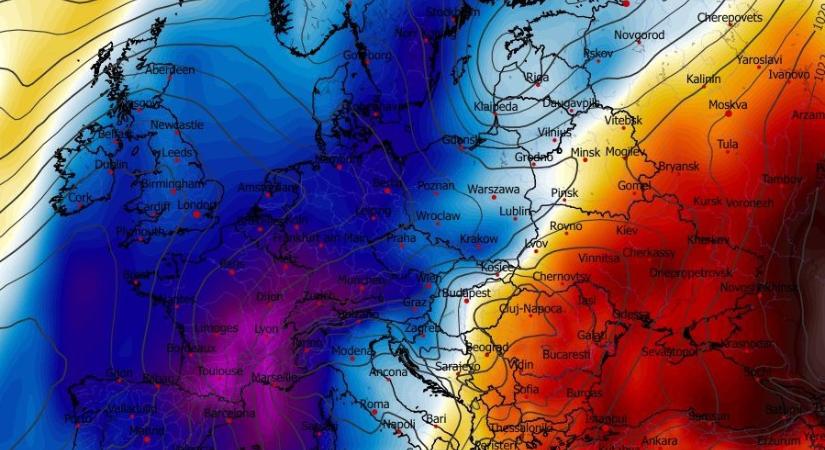 Térképeken mutatjuk be, hogyan fordul téliesre időjárásunk a sarkvidéki hidegbetörés hatására