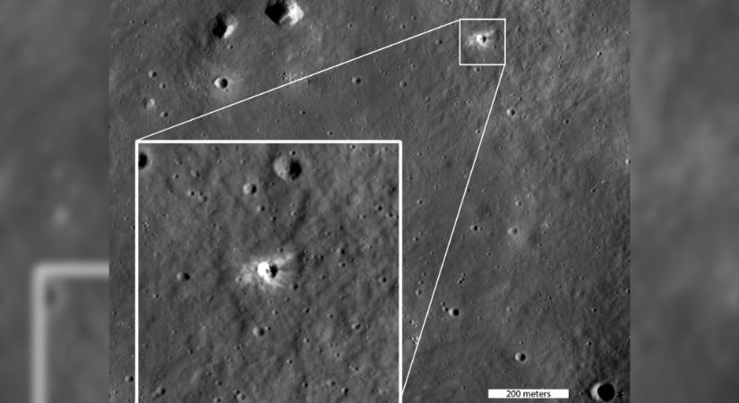 Sosem látott krátert találtak a Holdon