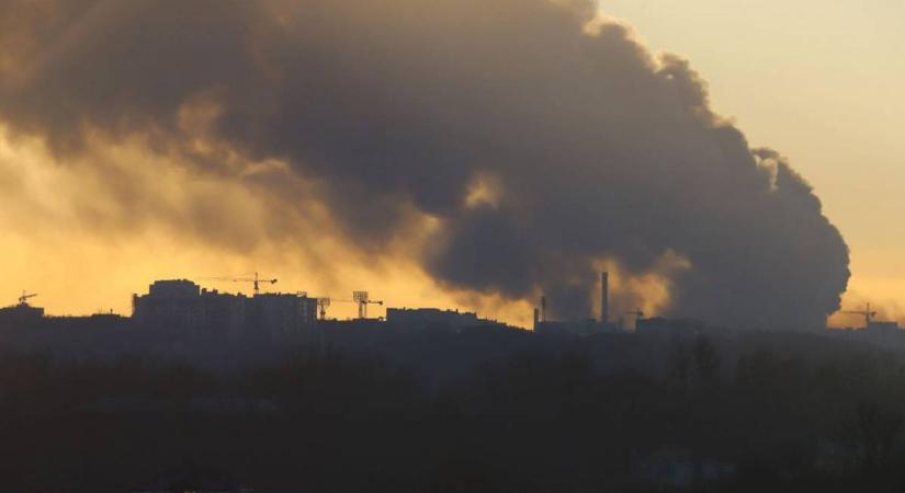 Megemelkedett a levegő szén-monoxid-szintje Lembergben az orosz támadás után