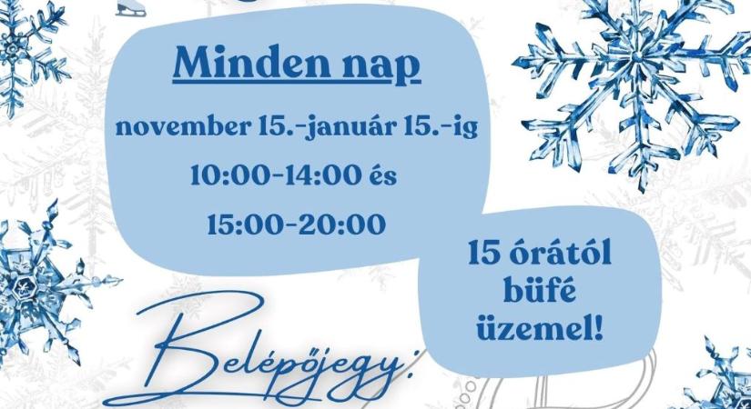 Nemesvámoson nyílt a Balaton első korcsolyapályája