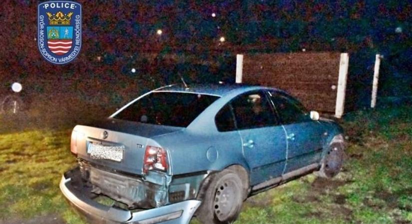 Lopott autóval, jogosítvány nélkül, ittasan okozott balesetet egy férfi