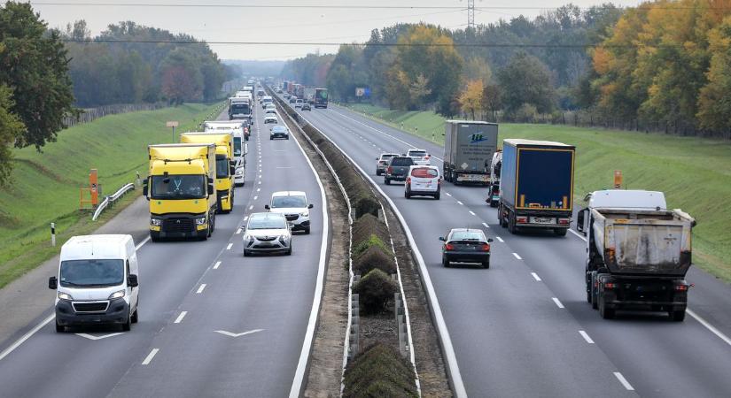 Mentőhelikopter szállt le az M1-esen, a súlyos sérült kiskutyáját is mentették - videó