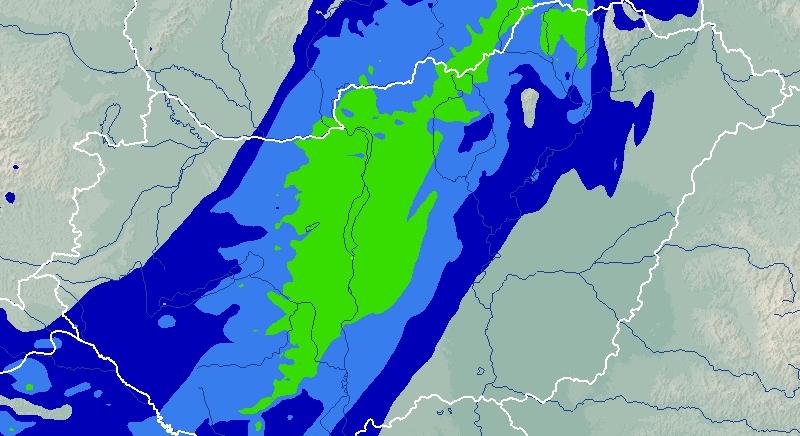Térképen mutatjuk, mikor érkezik az eső és a hó, óráról órára