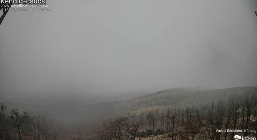 Esik a hó a Kőszegi-hegységben - webkamera felvételét mutatjuk!