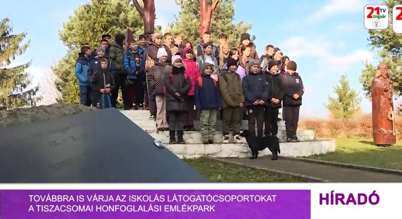 Továbbra is várja az iskolás látogatócsoportokat a Tiszacsomai Honfoglalási Emlékpark (videó)