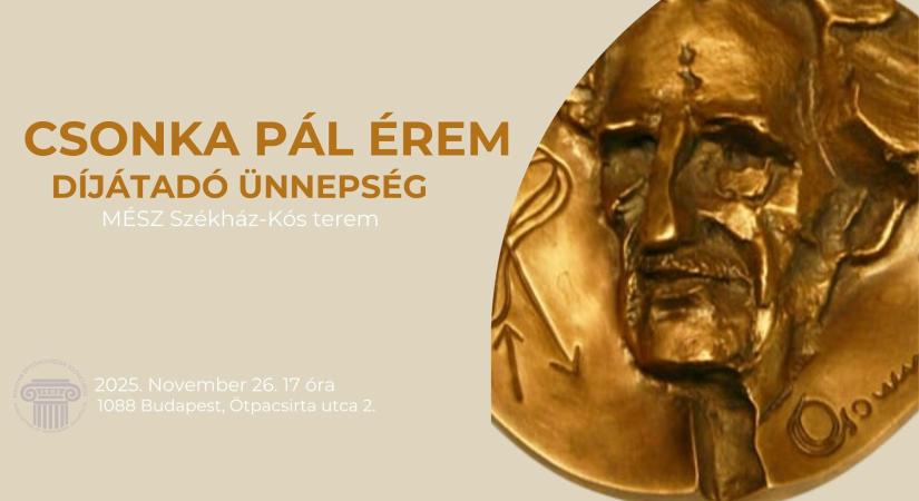 Csonka Pál Érem Díjátadó Ünnepség 2025