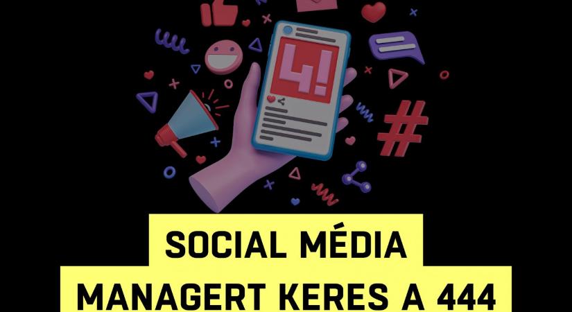 Csatlakozz a 444 social média csapatához! 
