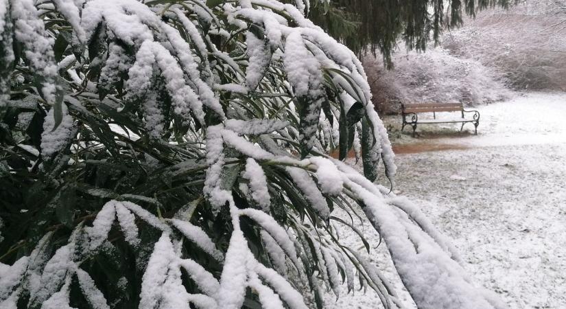 Péntek reggel havas tájra ébredhetnek a bakonyiak