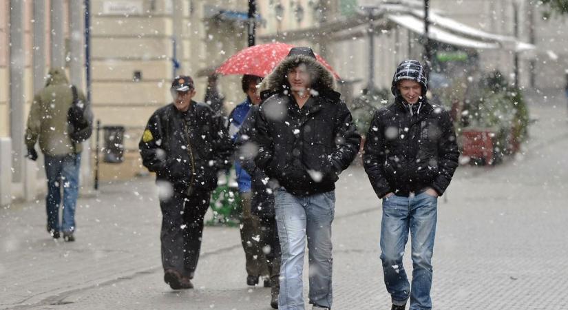 Télies fordulat Hevesben: havas eső és szél is kísérheti a pénteki napunkat