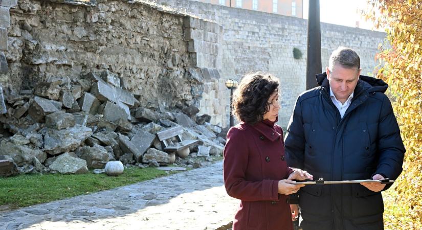 Ez vár a falomlás után az egri várra: elindult a helyreállítás, milliárdos fejlesztés jön