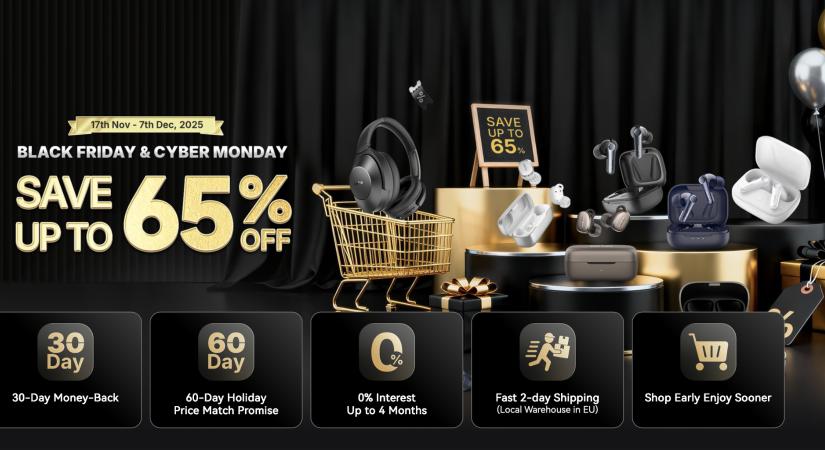 Akciófigyelő: Black Friday kedvezmények az EarFun cuccaira