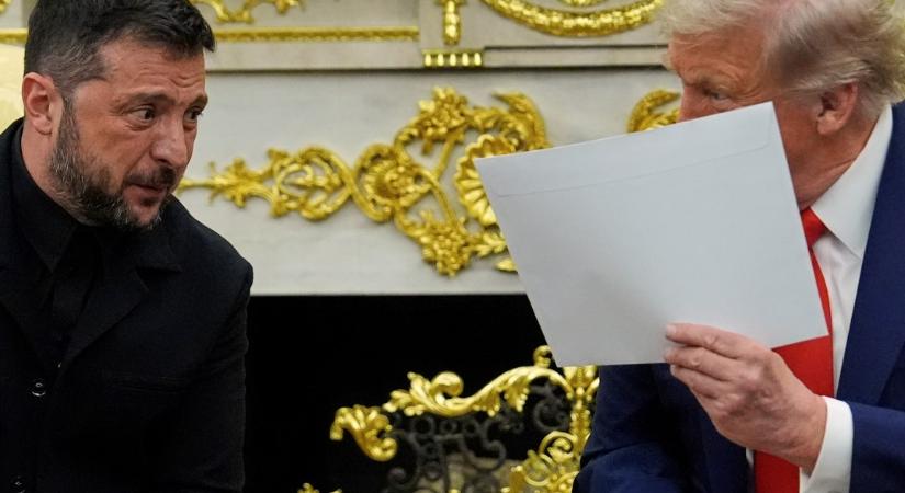 Berobbant Trump 28 pontos béketerve. Európa szokás szerint a kispadon hisztériázik. Zelenszkijnél pattog a labda