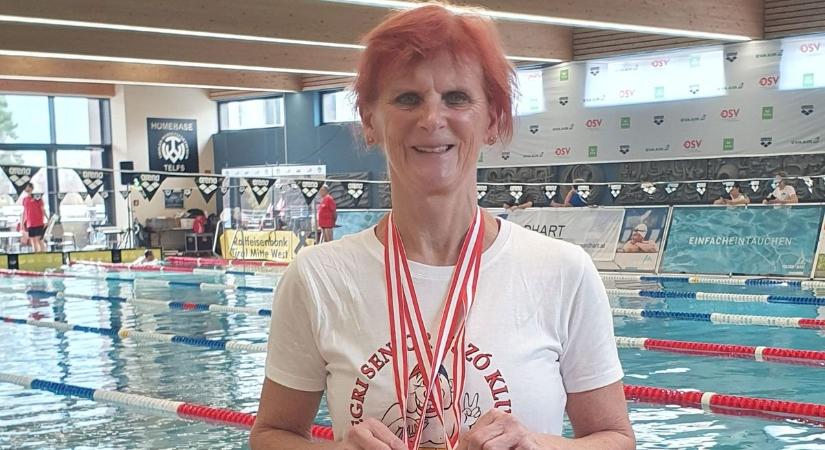 Egri Senior Úszó Klub: Molnár Erika Tirolból hozott érmeket