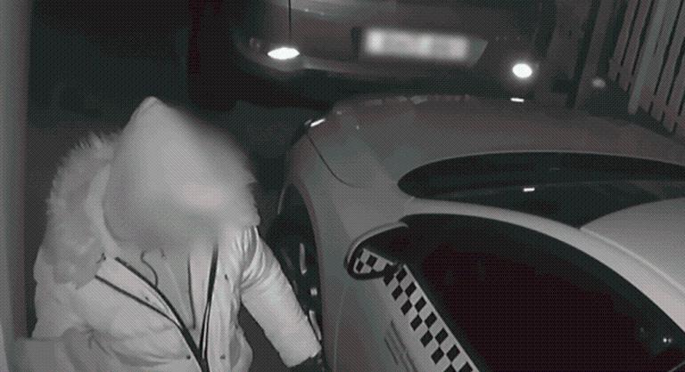 Kocsilopás közben a saját arcát találta el kővel a tolvaj