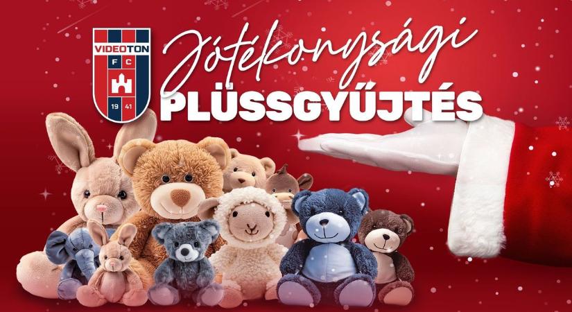 Plüssgyűjtés, meleg tea és adománygyűjtés a Vidi hétvégi meccsén