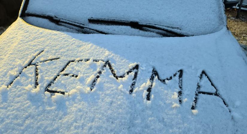 Elstartolt a tél: itt esett az első hó Komárom-Esztergomban