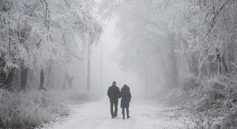 Fehérbe borult Dobogókő, az ország több pontján is havazik