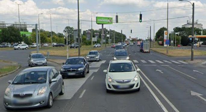 Karambol a forgalmas miskolci úton