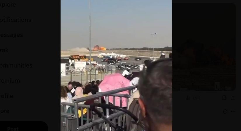 Lezuhant egy indiai vadászgép a Dubai Air Show-n