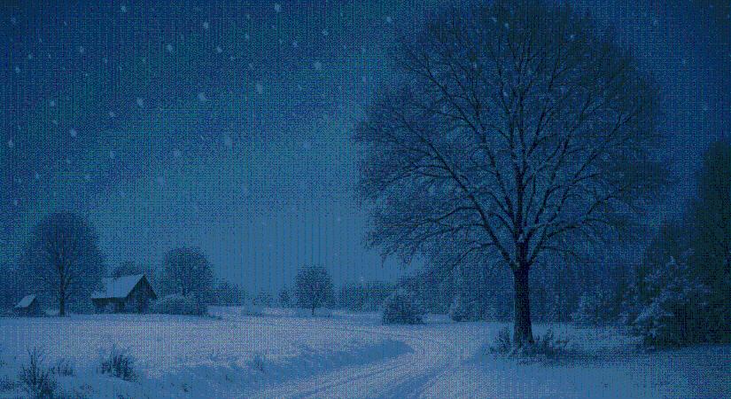 Holnap reggelig még több centi hó hullik majd országszerte