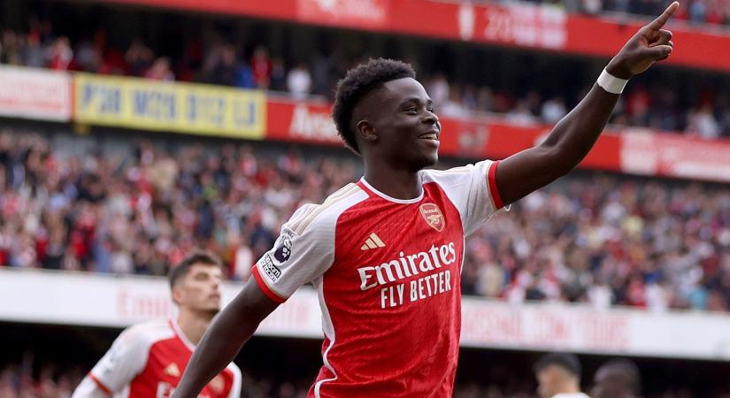 Bajban az Arsenal, 150 millió eurós ajánlat Bukayo Sakáért Spanyolországból