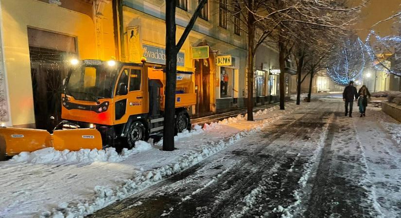 Komárom már készül a havazásra