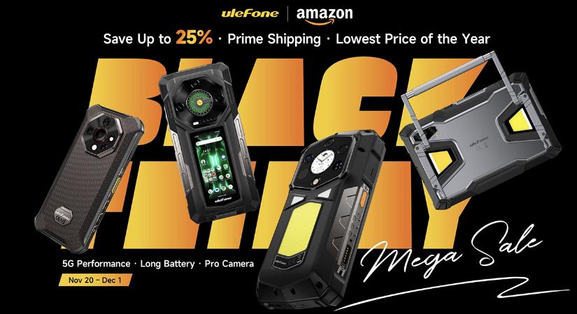 Akciófigyelő: Akár 25% kedvezmény az Ulefone fekete pénteki ajánlatain