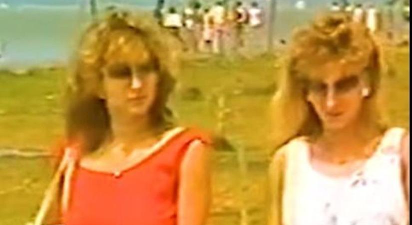 A hűvös napokon nyári emlékek 1986-ból Fonyódról - videó