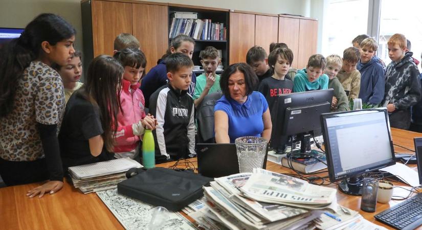 Médiaszakkörösök a Vas Népében - A Neumann-iskola diákjait fogadtuk