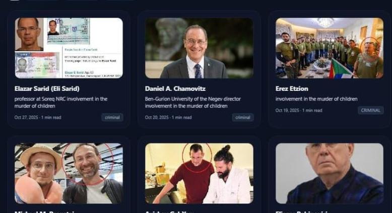 Egy névtelen oldal 100 000 dollárt ajánl fel izraeli akadémikusok kivégzéséért