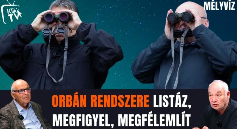 Orbán rendszere listáz, megfigyel, megfélemlít - Majtényi keményen fogalmaz