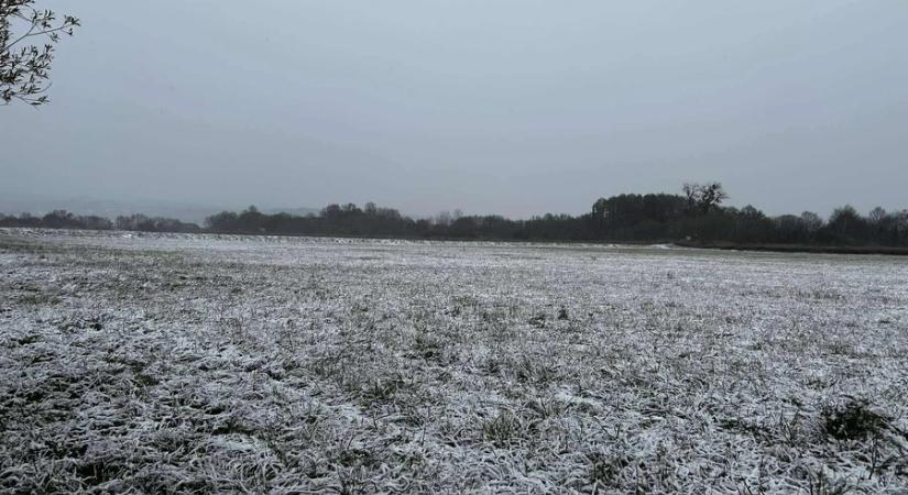 Megérkezett az első hó Nagykanizsára