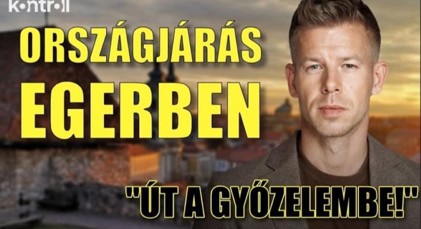 ÉLŐ: Magyar Péter országjárása Egerben folytatódik