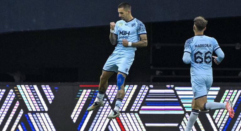 Lukács Dániel duplázott, szakadó hóesésben nyert a Puskás Akadémia