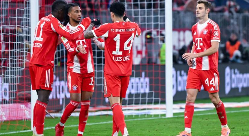 Kétgólos hátrányba került a Bayern, végül mégis kiütötte ellenfelét