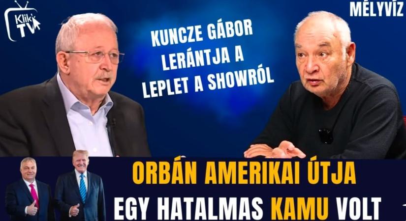 Kuncze lerántja a leplet Orbán amerikai show-járól