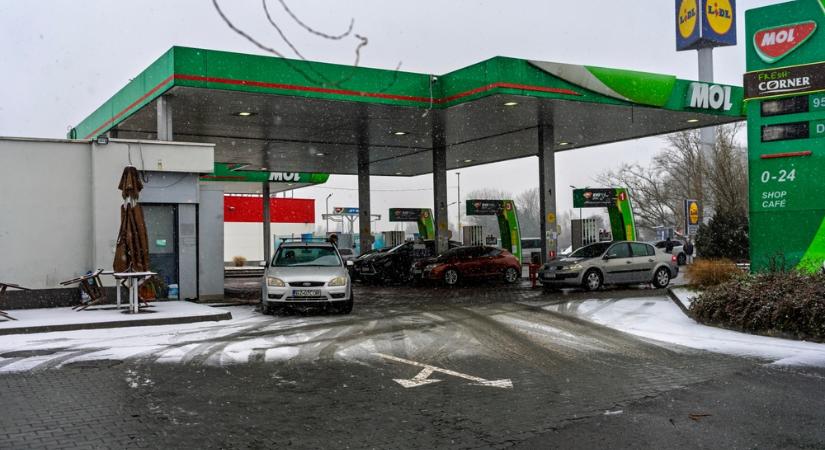 A télies idő az üzemanyagárakat is befagyasztotta