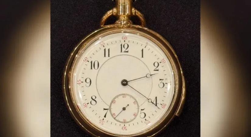 Rekordáron kelt el a Titanic egyik áldozatának arany zsebórája egy aukción