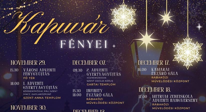 Koncertek, pásztorjáték, tűzijáték - mutatjuk a kapuvári adventi programokat