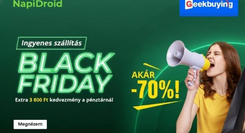 Geekbuying Black Friday 2025 – Kihagyhatatlan kuponok és magyar raktáras akciók