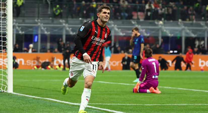 Serie A: Pulisic góljával az AC Milan nyerte a városi derbit! – videóval