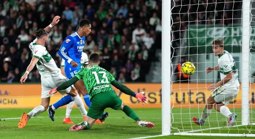 Kétszer is vezetett az Elche, de végül be kellett érnie egy ponttal a Real ellen