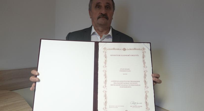 Minisztériumi elismerés: Fülöp ismét példát mutat