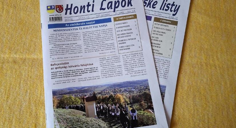 Sport- és eseménybeszámolók a Honti Lapok novemberi lapszámában
