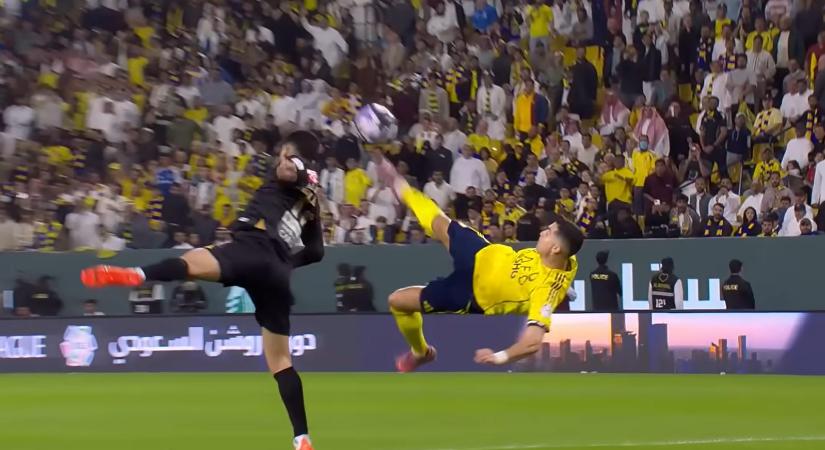 Élete egyik legszebb gólját ollózta Cristiano Ronaldo – videó