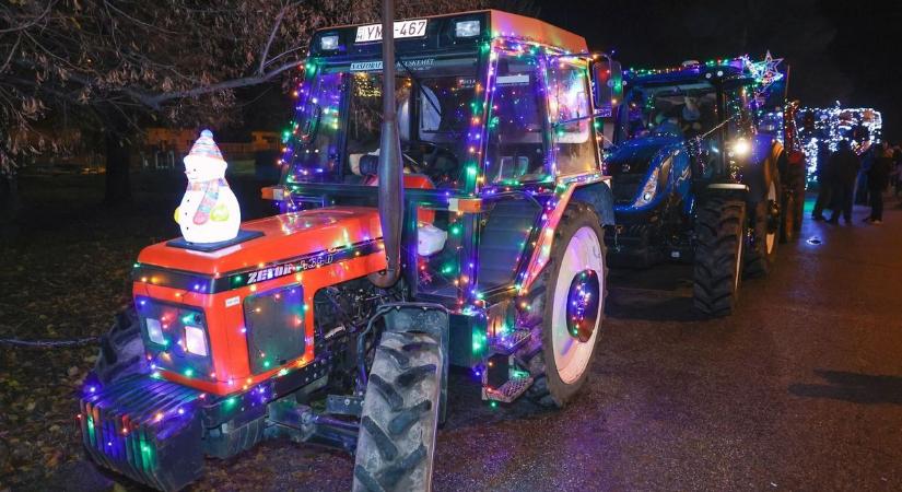 Látványos adventi traktor felvonulást szerveznek Székkutason