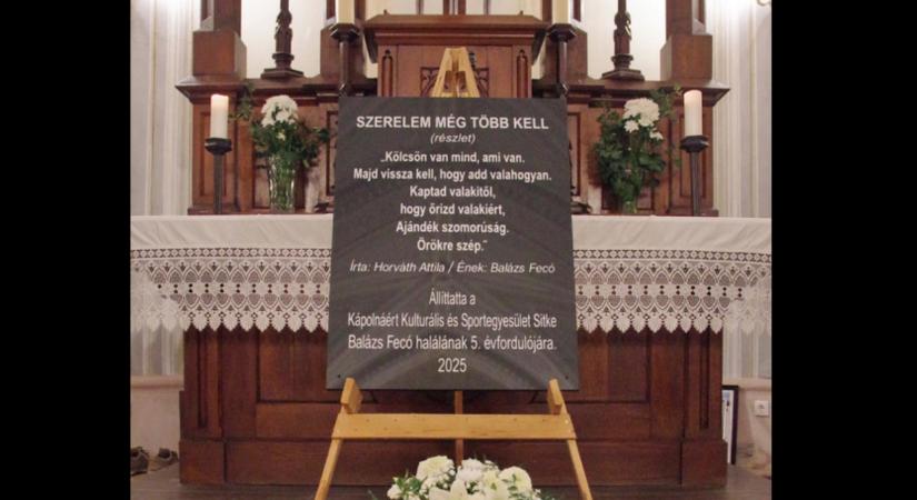 Balázs Fecó emléktáblát kapott: megvan a 2026-os Sitkei Rockfesztivál dátuma és főbb fellépői is