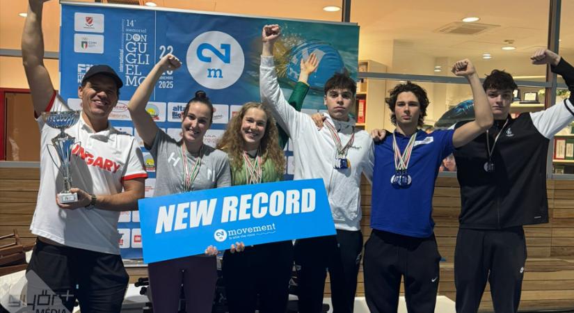 Bronzérem a rangos 14 Memorial Don Guglielmo nemzetközi úszóversenyen