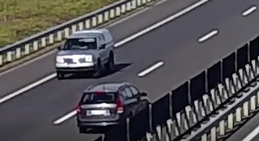 Hátborzongató képsorok az M35-ösről! Nem győztek menekülni az életveszélyes sofőr elől!